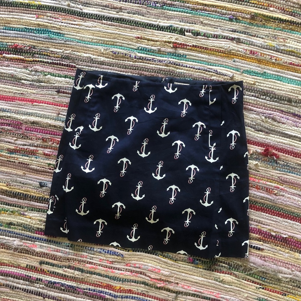 J. Crew Anchor Mini Skirt